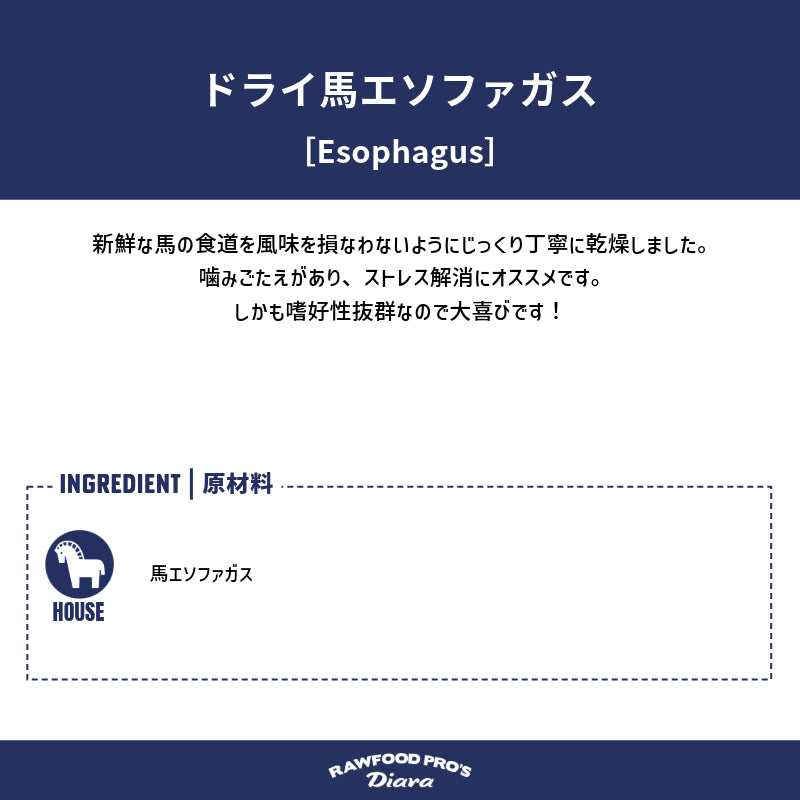 ドライ馬エソファガス　12pcs